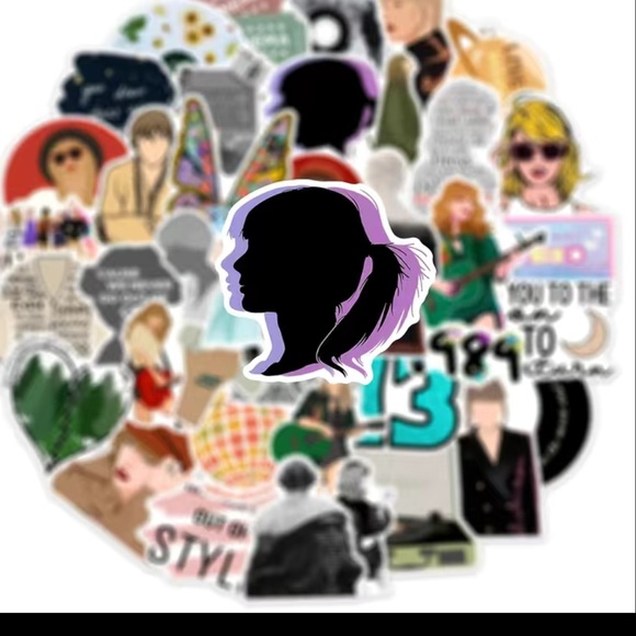 50 TAYLOR SWIFT stickers! Adorable! Laptops, water bottles, school supplies - Picture 4 of 9